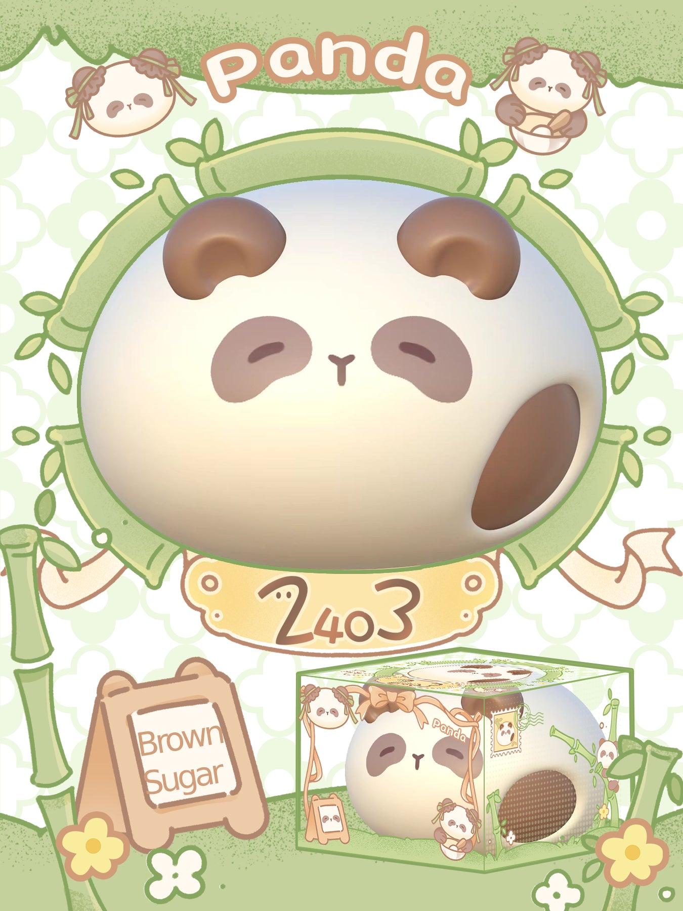 2403| Panda Dumpling Squishy