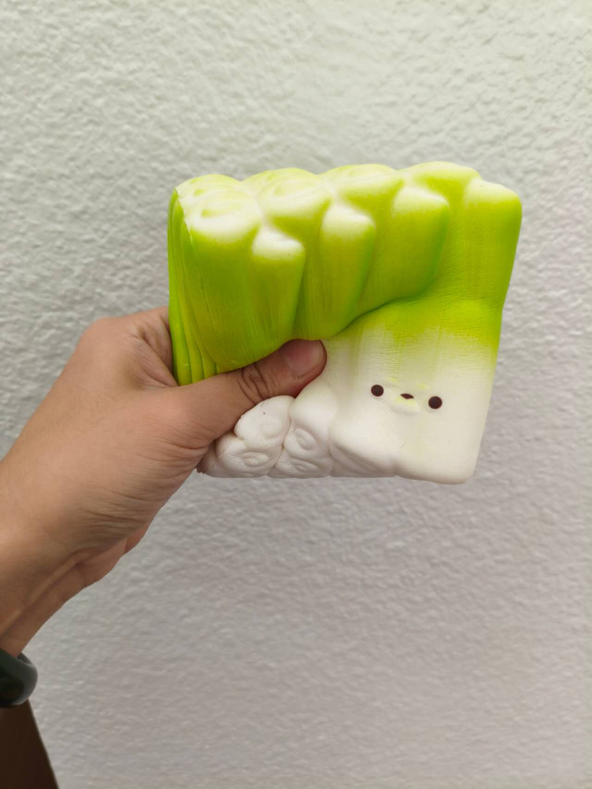 CC|Seal Green Onion Squad Shape Slow Rising Stress Relief Toy