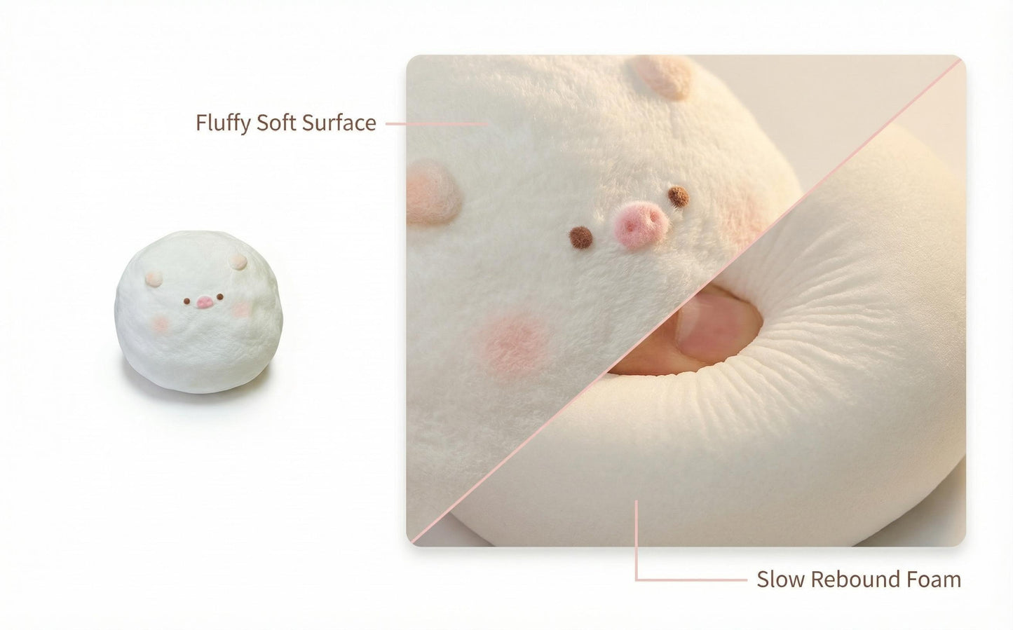 Vava| Piggy Dumpling Slow Rising Squishy Pink Version Only