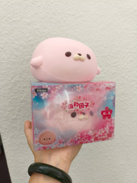 Hachimi | Seal Mochi White and Pink Only, Slow Rising, Stress Relief