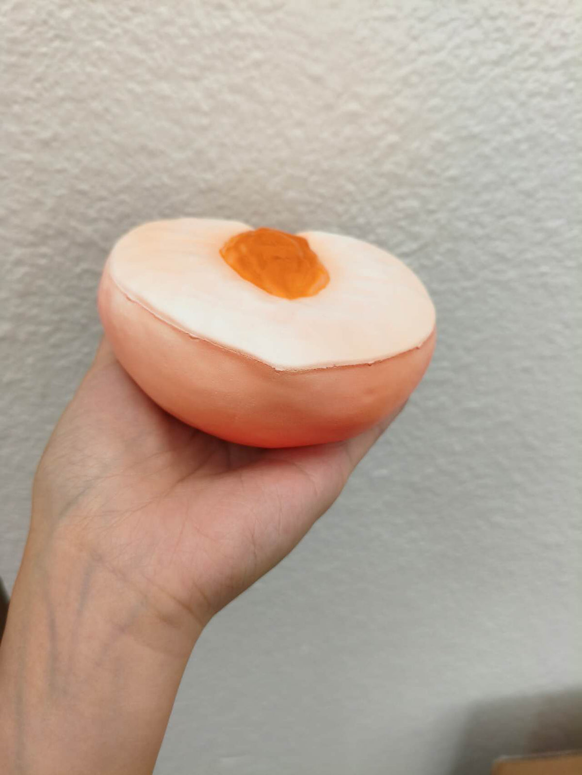 Rosey | Love Pink Half Peach Shape Slow Rising Stress Relief Toy