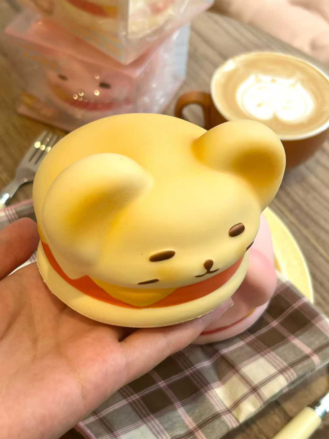 Mus Boss | Ultra-Moist Slow-Rebound Cat Burger Squishy (Yellow Only!!!)