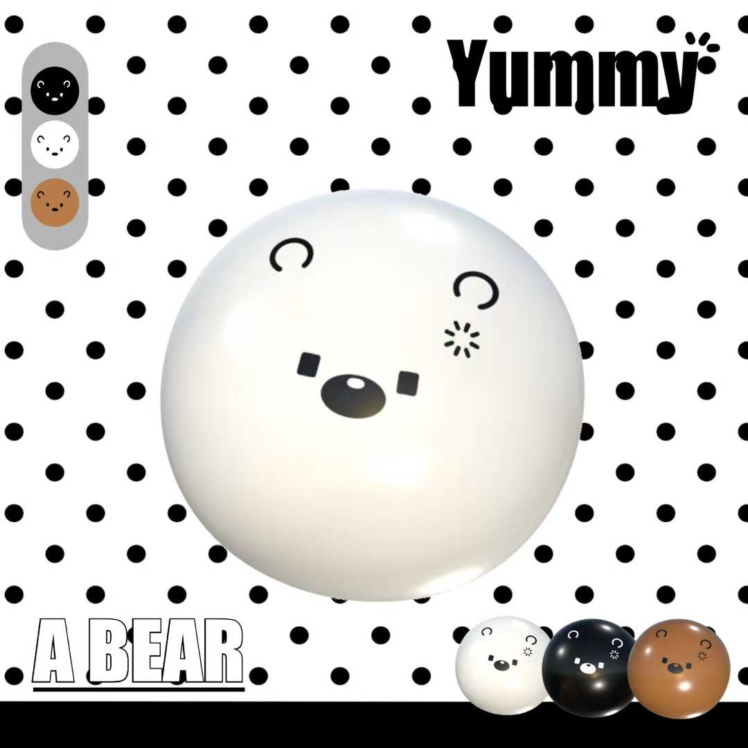 Yummy | Blank Bear Soft Squishy Toy with Unique Sticky Base