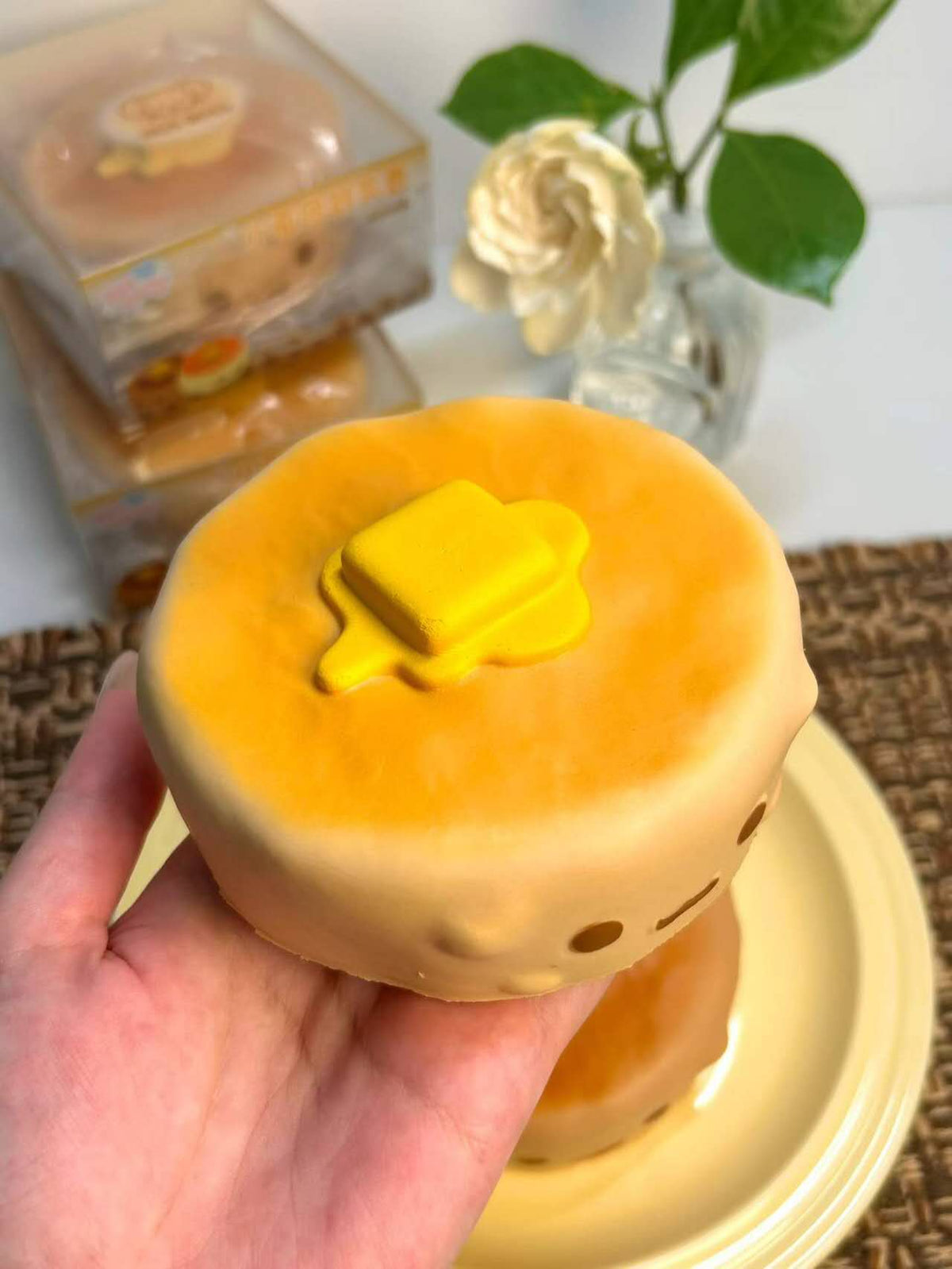MusBoss|Doughy Soufflé Pancake Shape Slow Rising Stress Relief Toy
