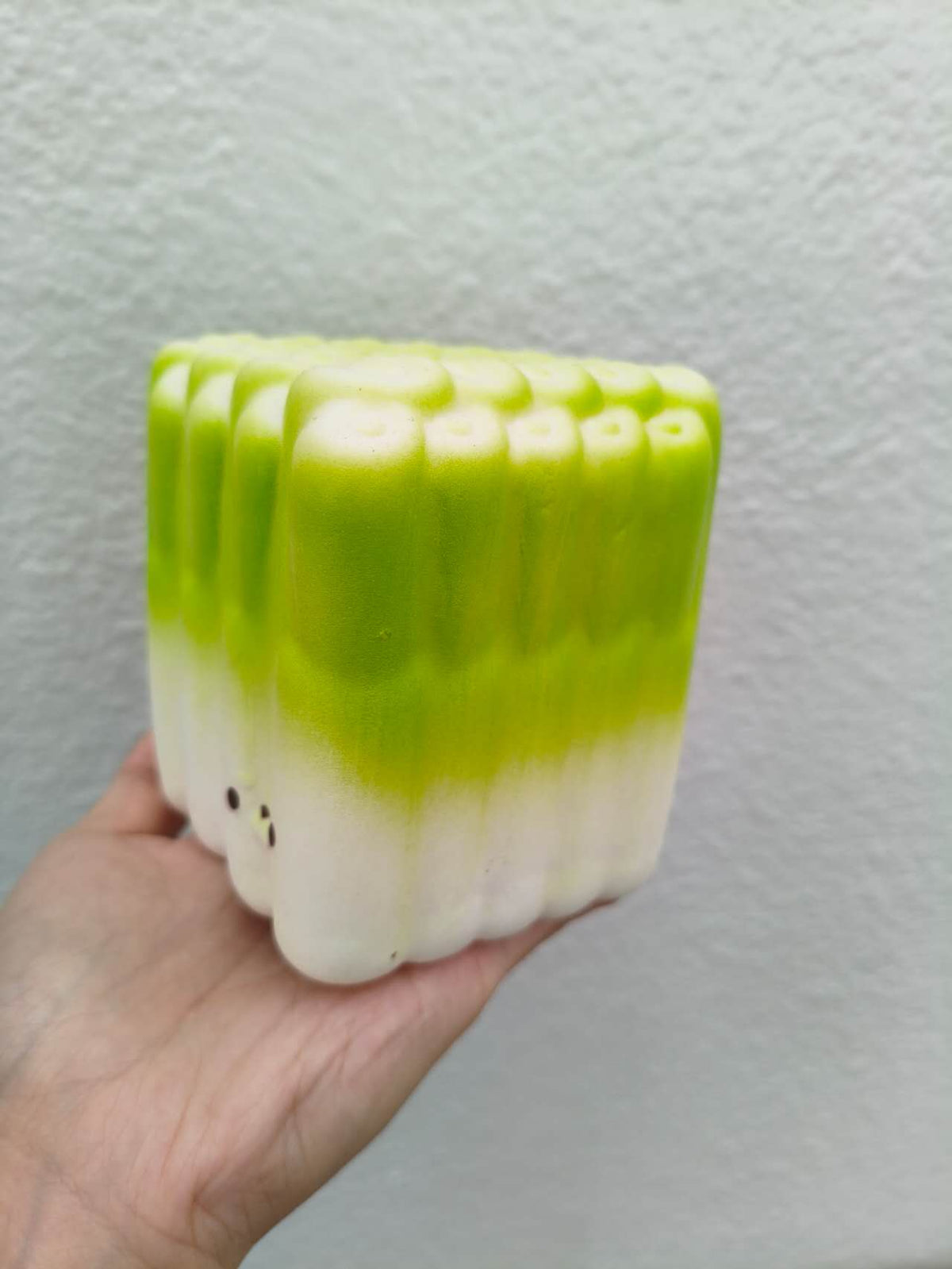CC|Seal Green Onion Squad Shape Slow Rising Stress Relief Toy