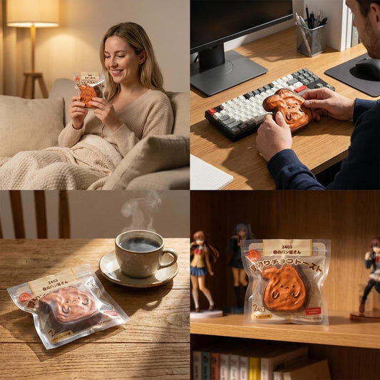 2403 | Chocolate Rabbit Toast Shape Slow-rising Squishy