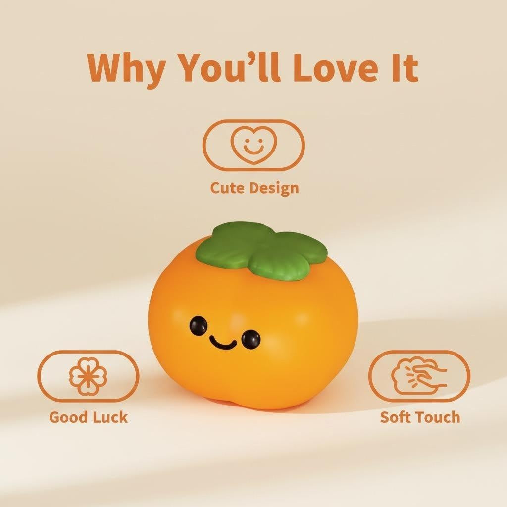 Yummy | Lucky Persimmon Slow Rising Squisy