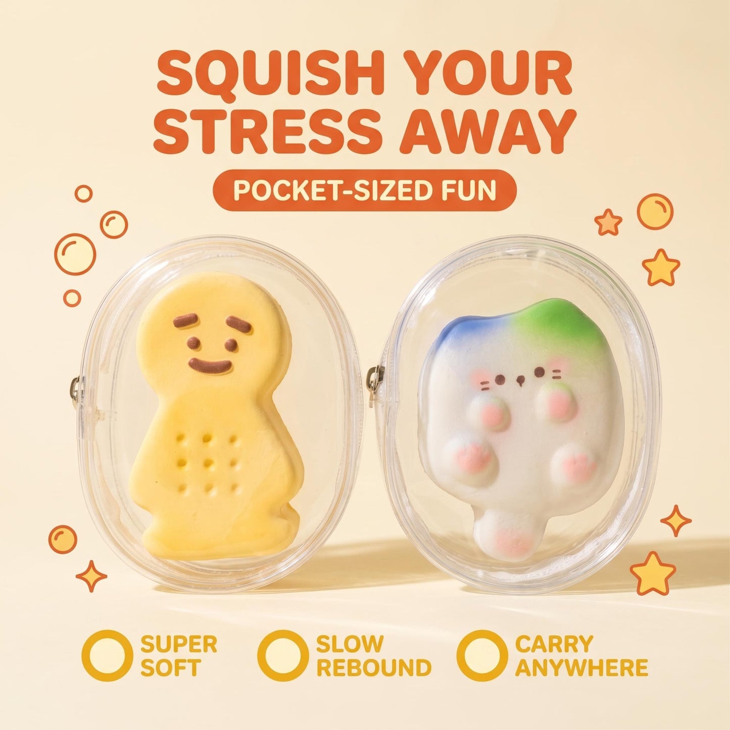 MH| Introvert Cookie / Cat milk-cake slow rising squishy Toy