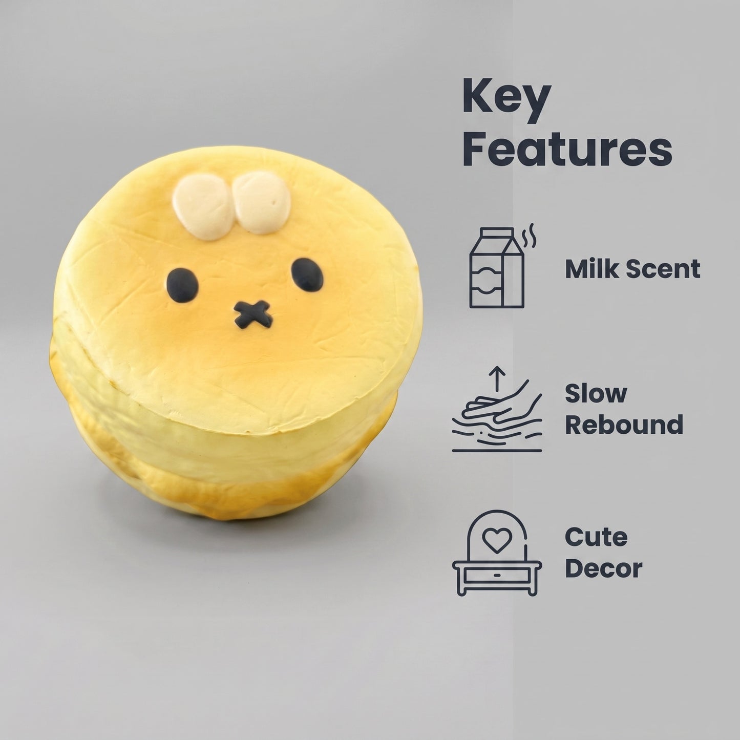 Fluffy Bunny Soufflé Squishy - Fluffy Slow Rising Stress Relief Fidget Toy