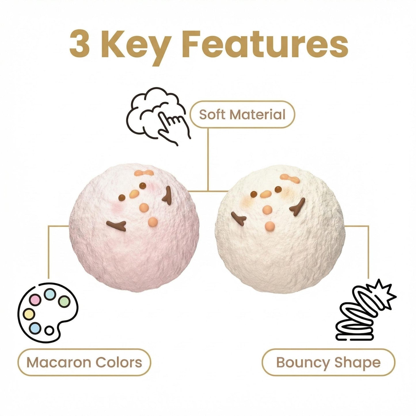 SmileGOGO | Chickie Snowball Slow Rising Squishy