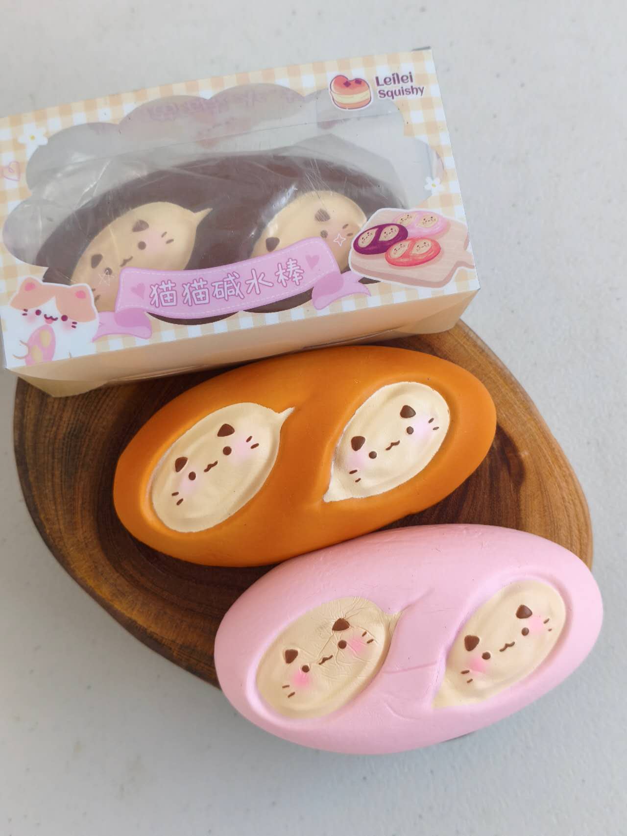 Leilei|Kitty Pretzel Stick Slow Rising Squishy