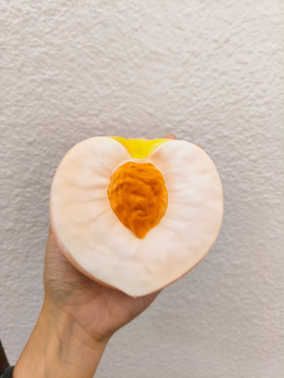 Rosey | Love Pink Half Peach Shape Slow Rising Stress Relief Toy