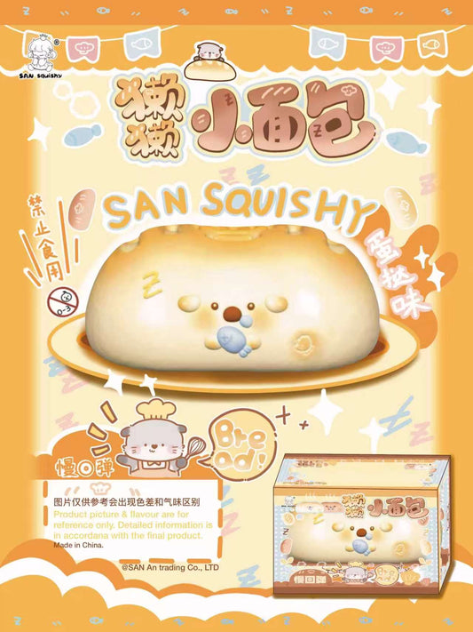 SANSquishy | Lazy Sea Otter Bread Bun Slow Rebound (Slow Rising Stress Relief)
