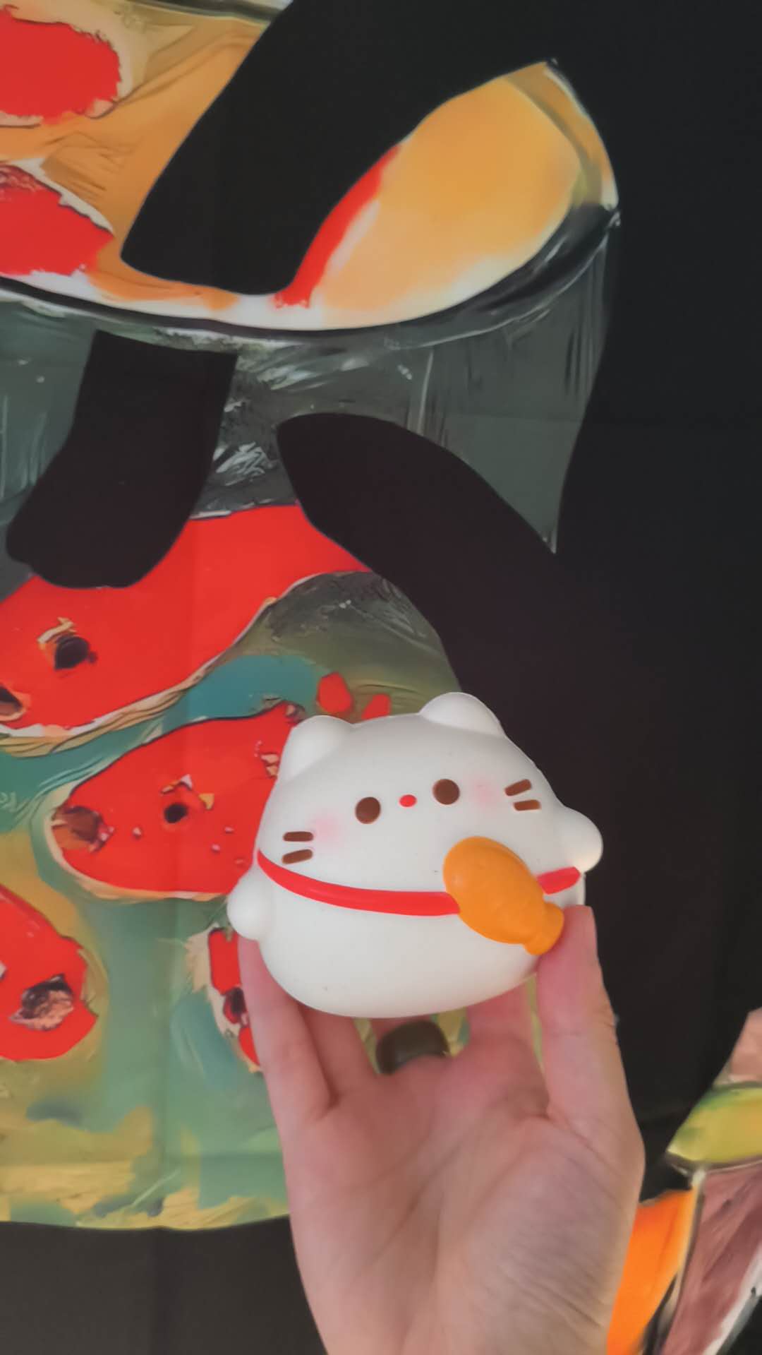 SmileGogo | Lucky Cat Slow Rising Squishy, Pink and White Version Only, Stress Relief