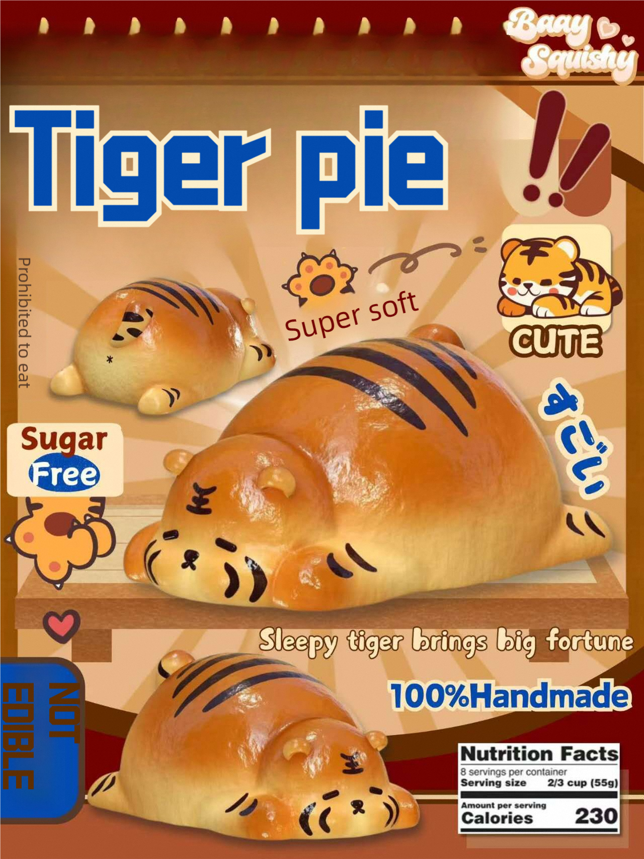 Baay | Tiger Fu Slow-Rising Squishy