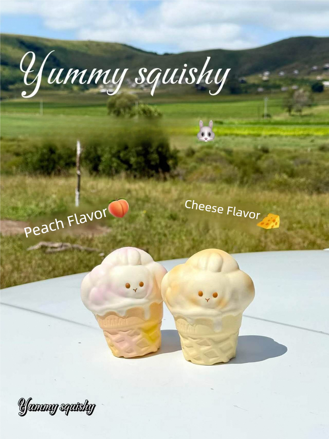 Yummy| Bunny Ice Cream shape slow-rising squishy
